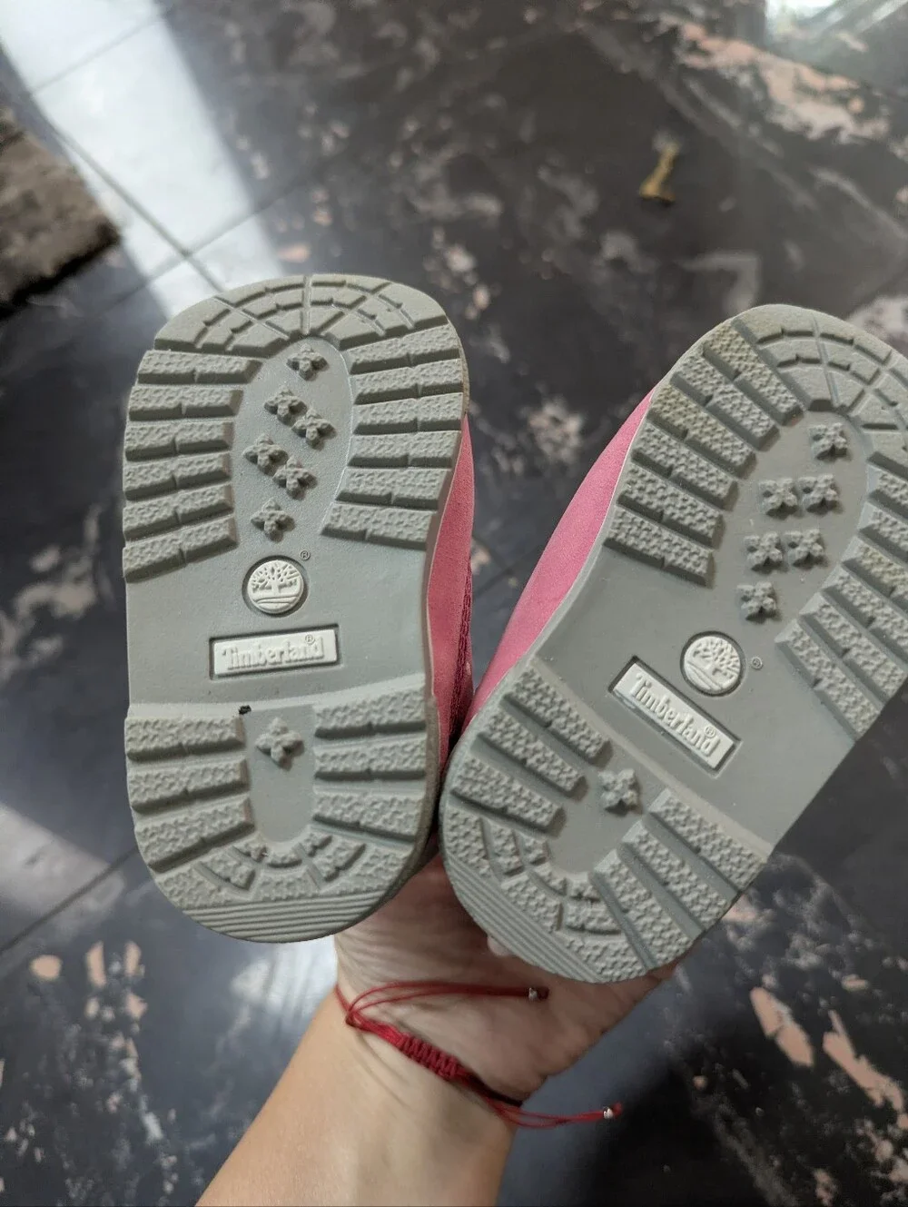 Timberland Pink Crib Booties